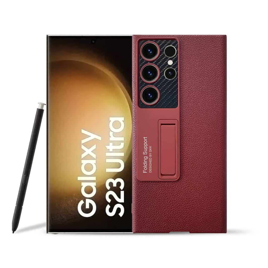 Folding Stand Leather Finish Case