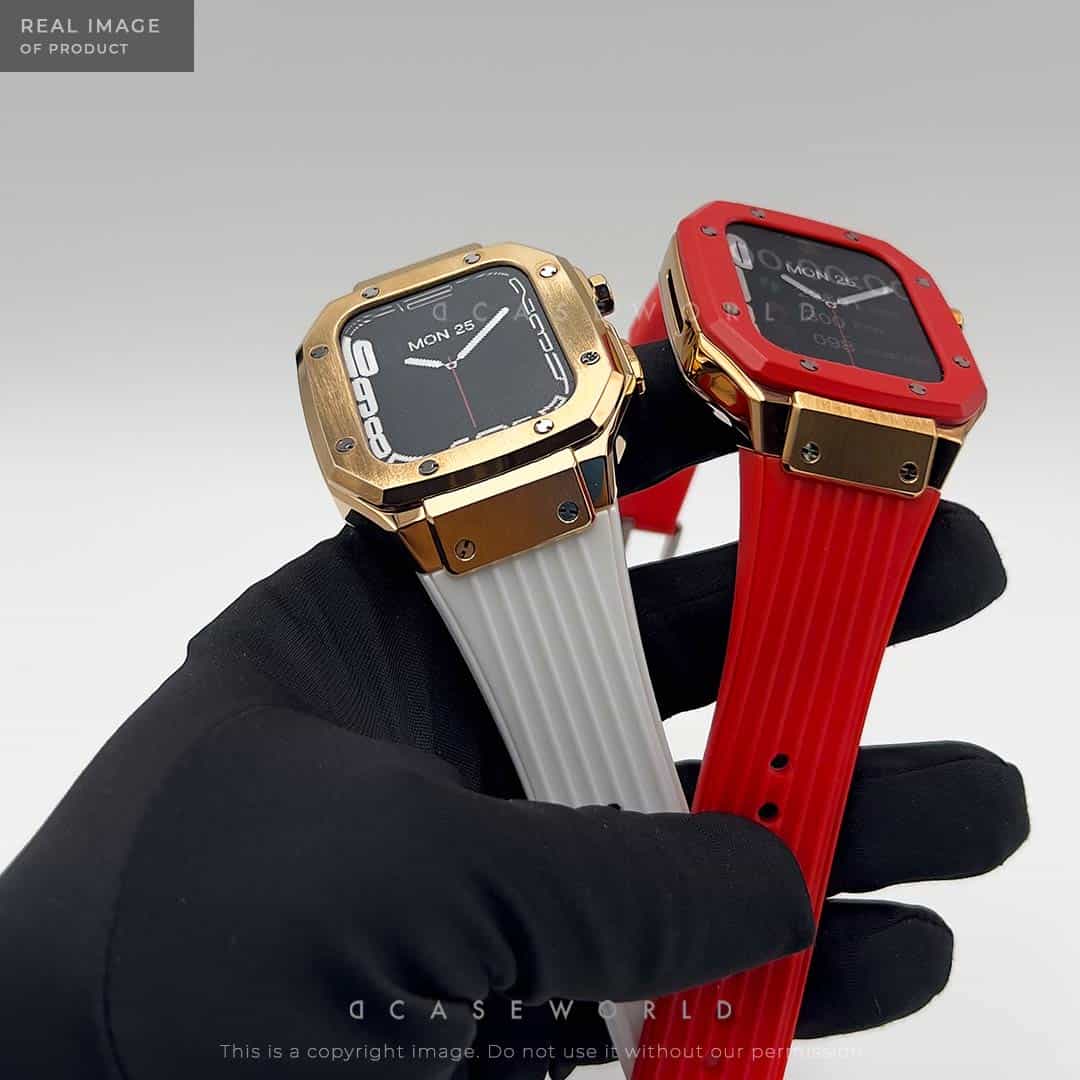 Luxury Stainless Steel Case with Silicon Strap (44-45MM)