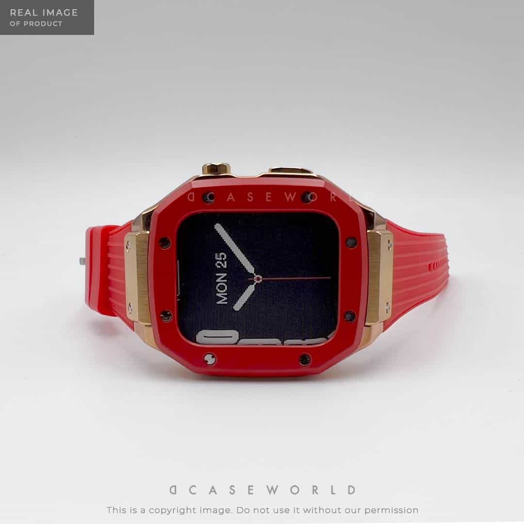 Luxury Stainless Steel Case with Silicon Strap (44-45MM)