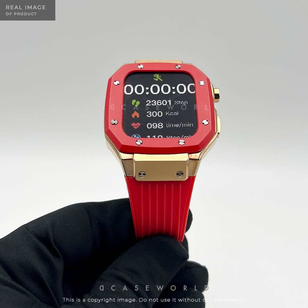 Luxury Stainless Steel Case with Silicon Strap (44-45MM)