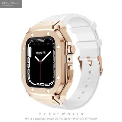 Luxury Stainless Steel Case with Silicon Strap (44-45MM)