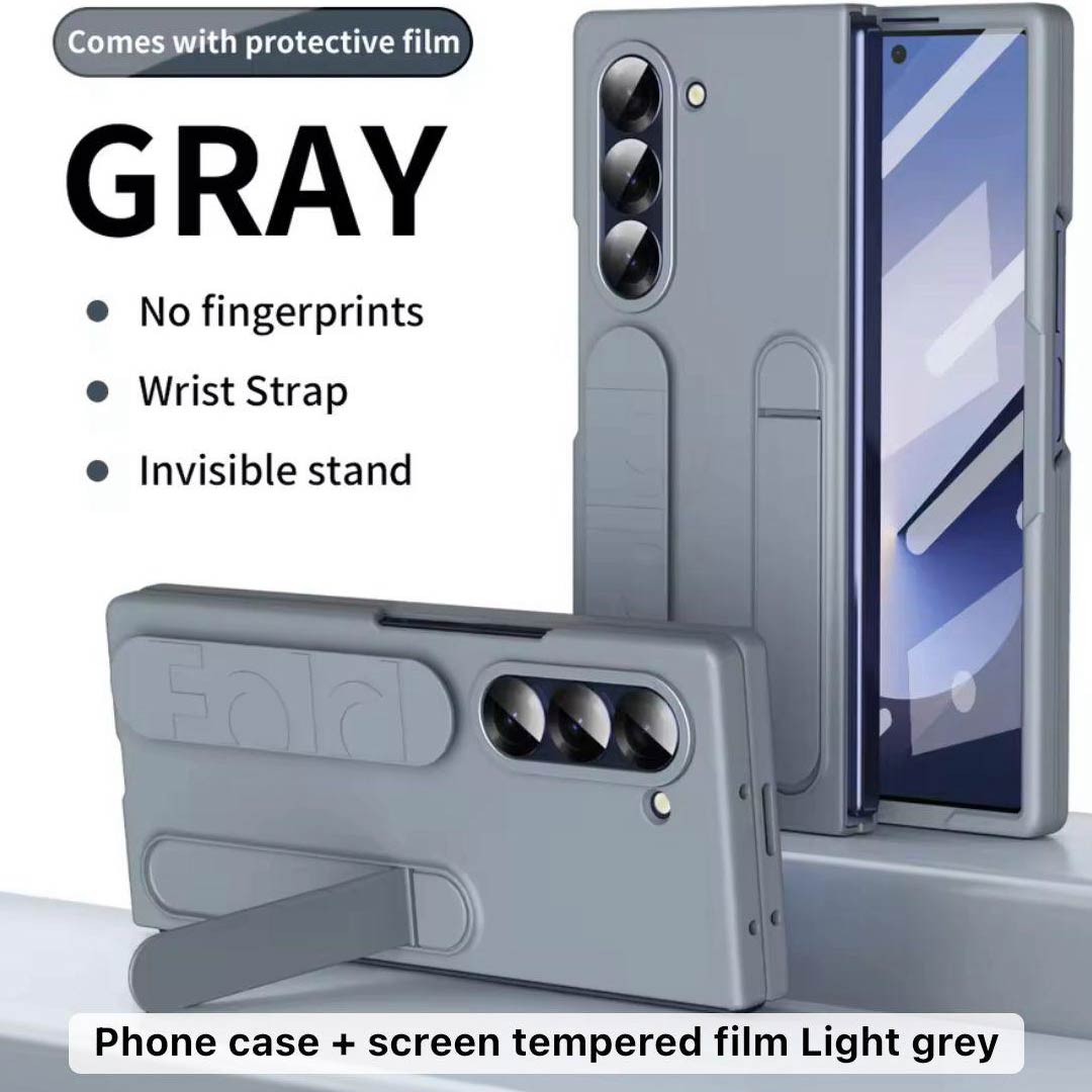 Z Fold Luxe Silicone Wrist Strap Case