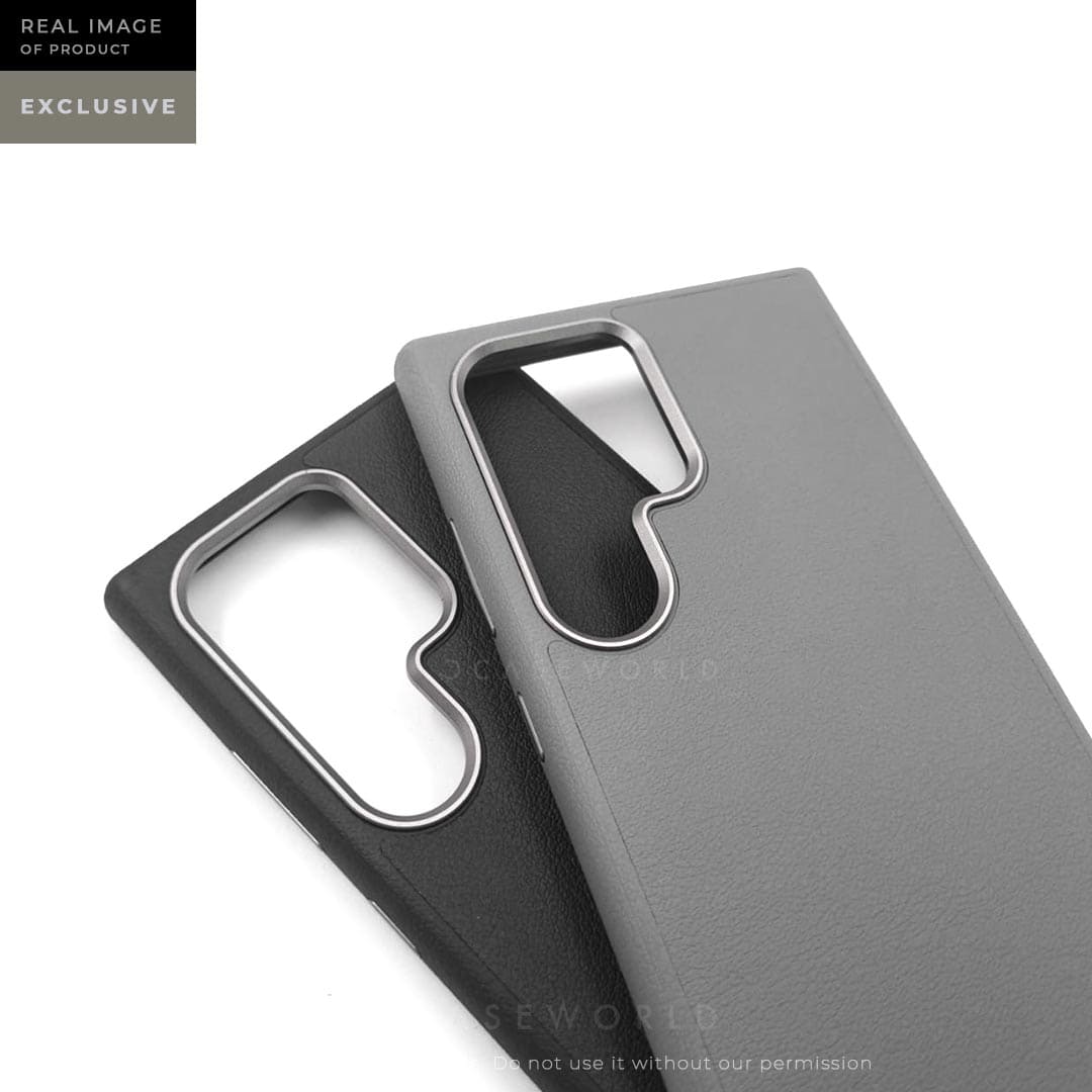 X-LEVEL Magnet Series PC+PU Leather Case with Titanium Camera Ring - S24 Ultra
