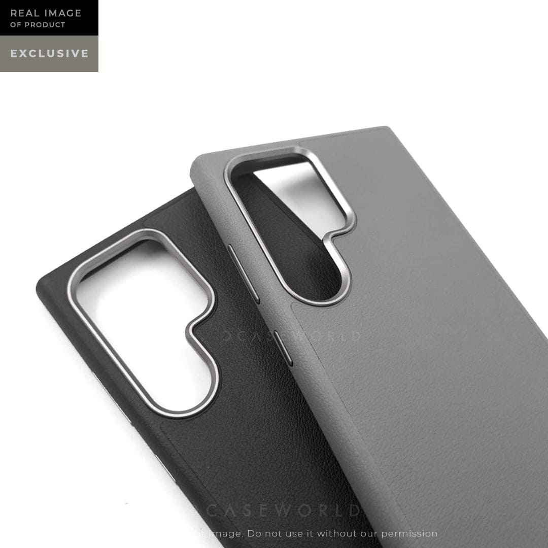 X-LEVEL Magnet Series PC+PU Leather Case with Titanium Camera Ring - S24 Ultra