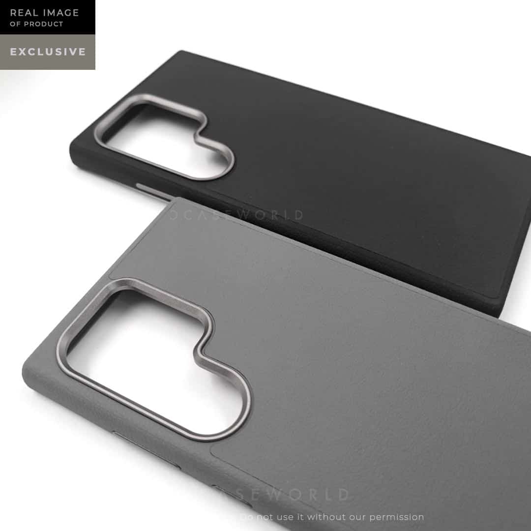 X-LEVEL Magnet Series PC+PU Leather Case with Titanium Camera Ring - S24 Ultra