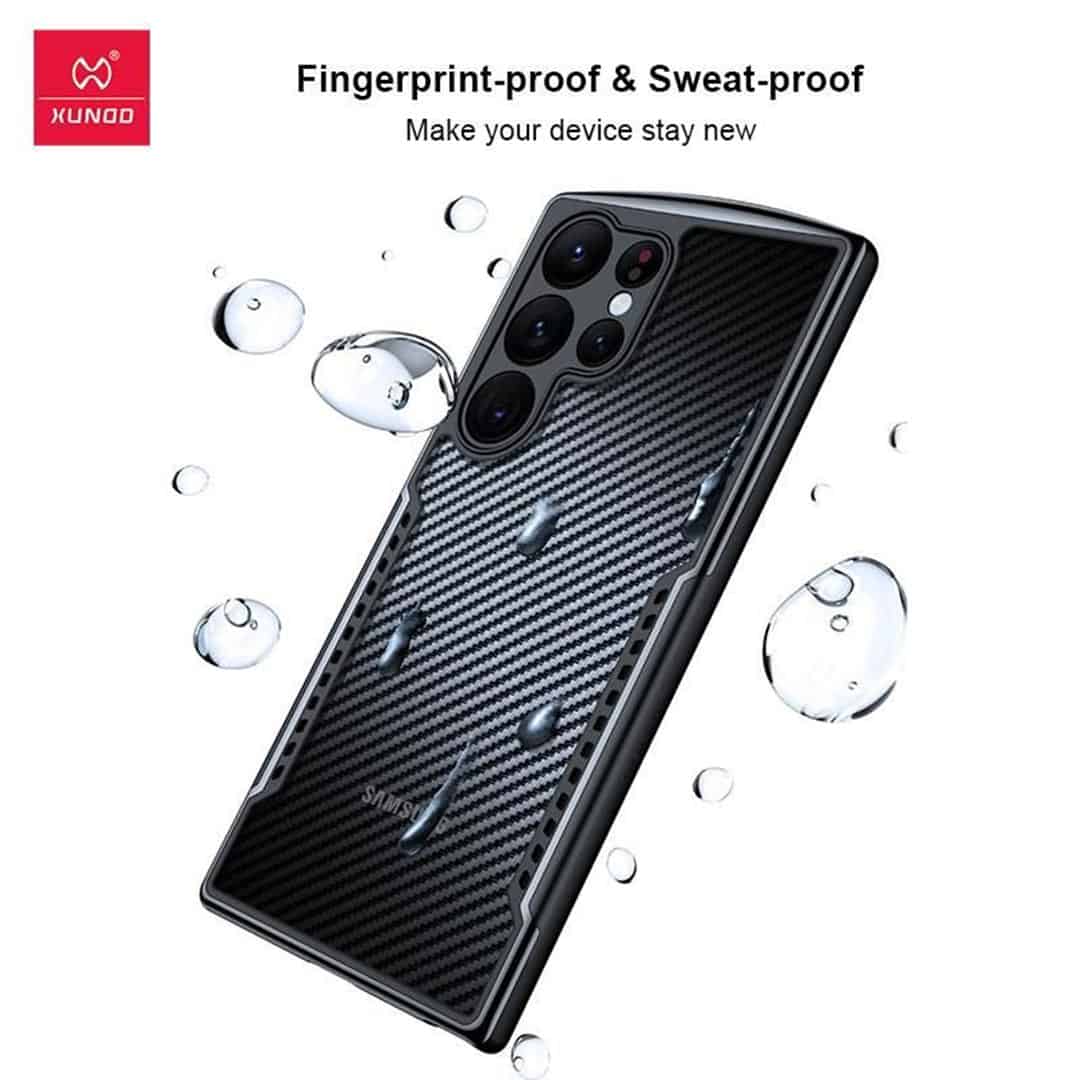 XUNDO CARBON FIBRE FINGERPRINT PROOF CASE – S23 Ultra