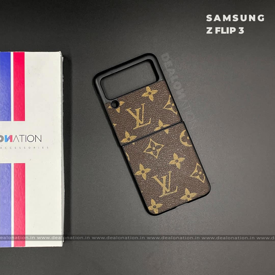 Luxury Designer Leather Case – Z Flip 3
