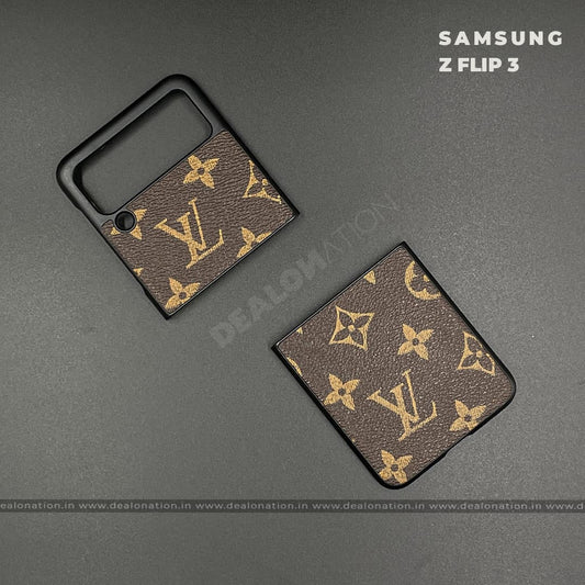 Luxury Designer Leather Case – Z Flip 3