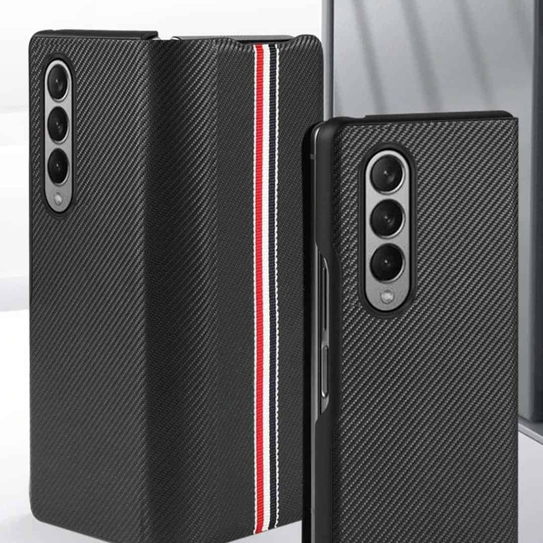 Premium Leather Flip Case For Z Fold 3