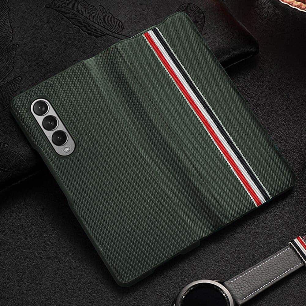 Premium Leather Flip Case For Z Fold 3