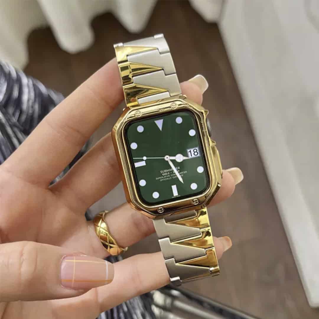 ZigZag Dual Color Party Look Stainless Steel Bracelete - 42/44/45/49 MM