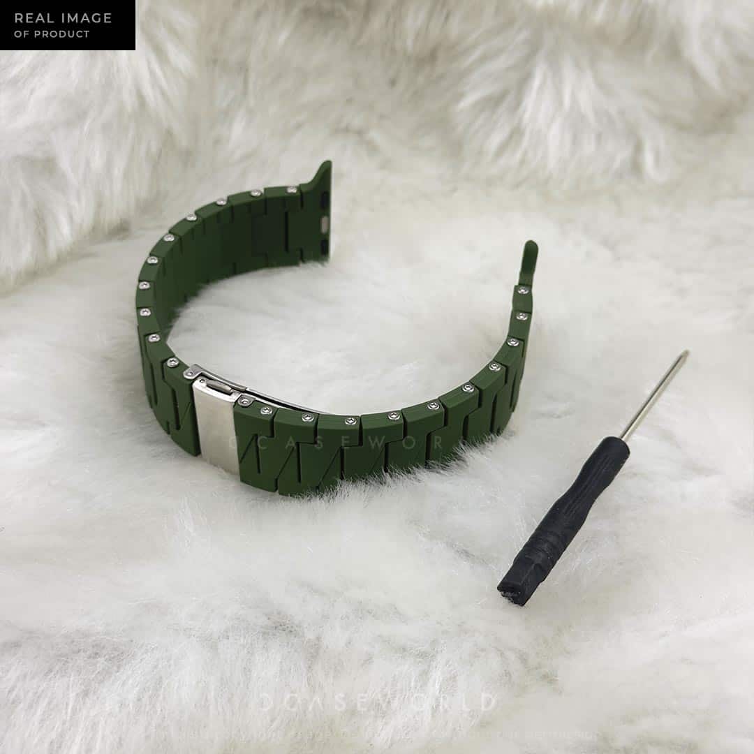Silicon Armani Style Link Bracelet 42-44-45 MM
