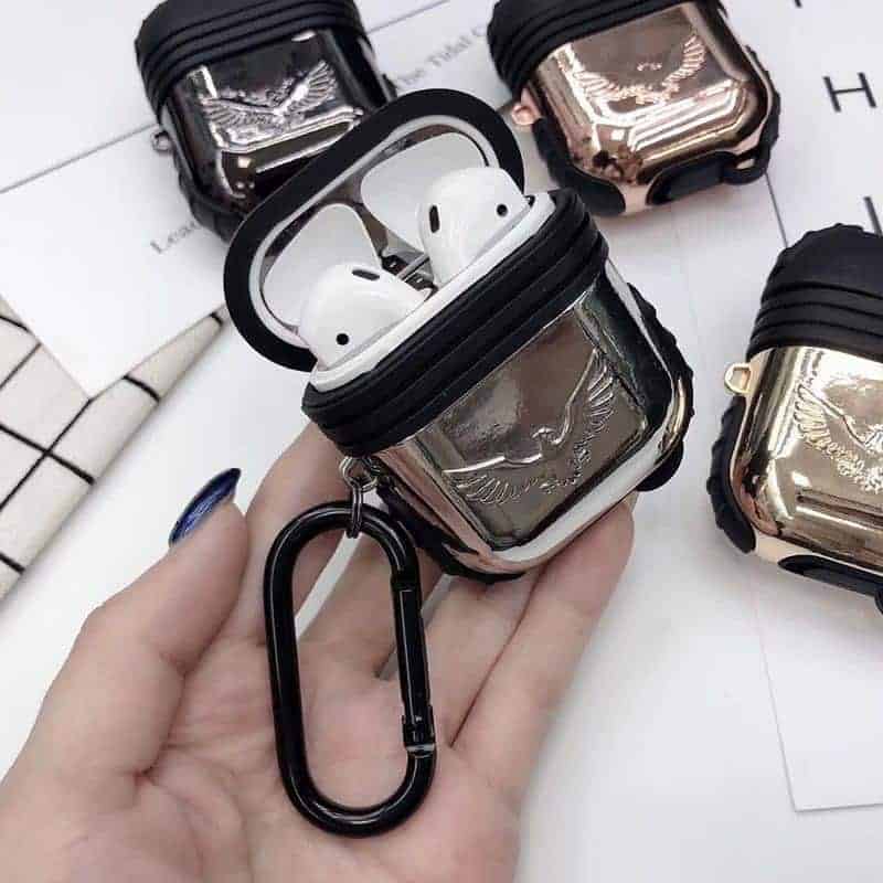Eagle Metal + SilicaGel AirPods Case