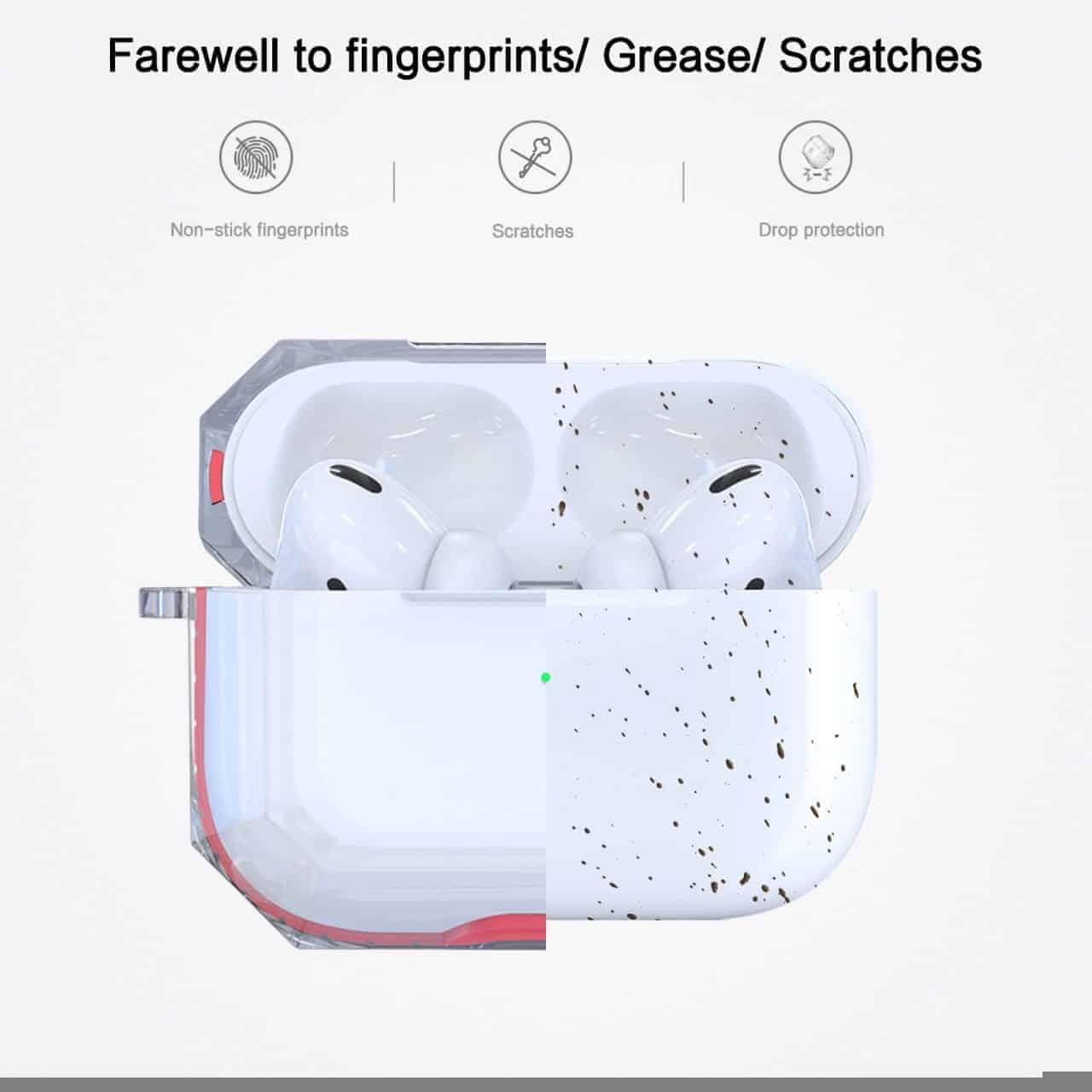 Diamond Cut Transparent AirPods Pro Case