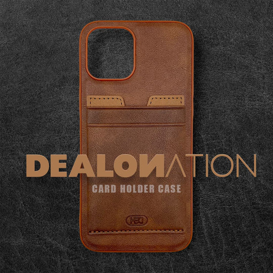 Leather Card Holder Case With Stand