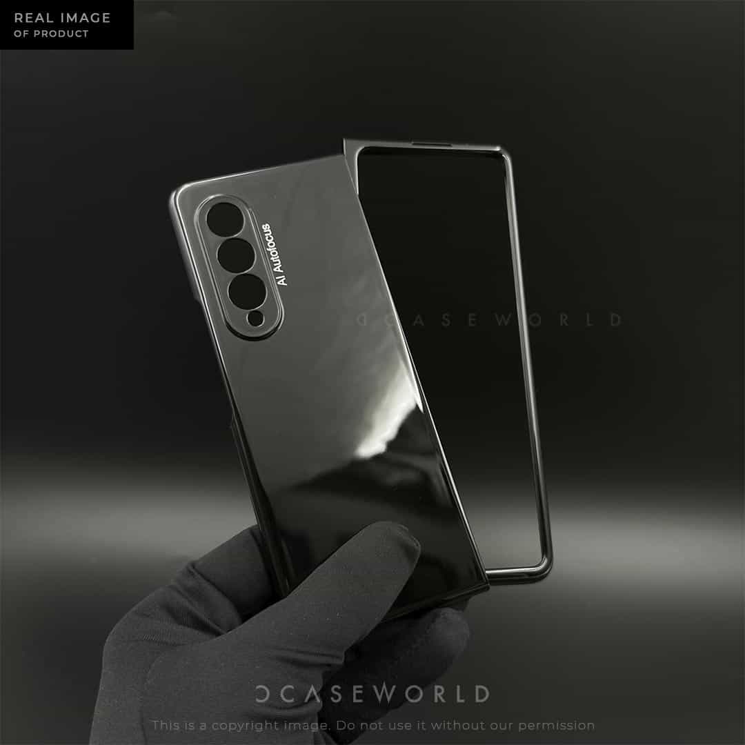Classy Piano Finshed Premium Z Fold 3 Case