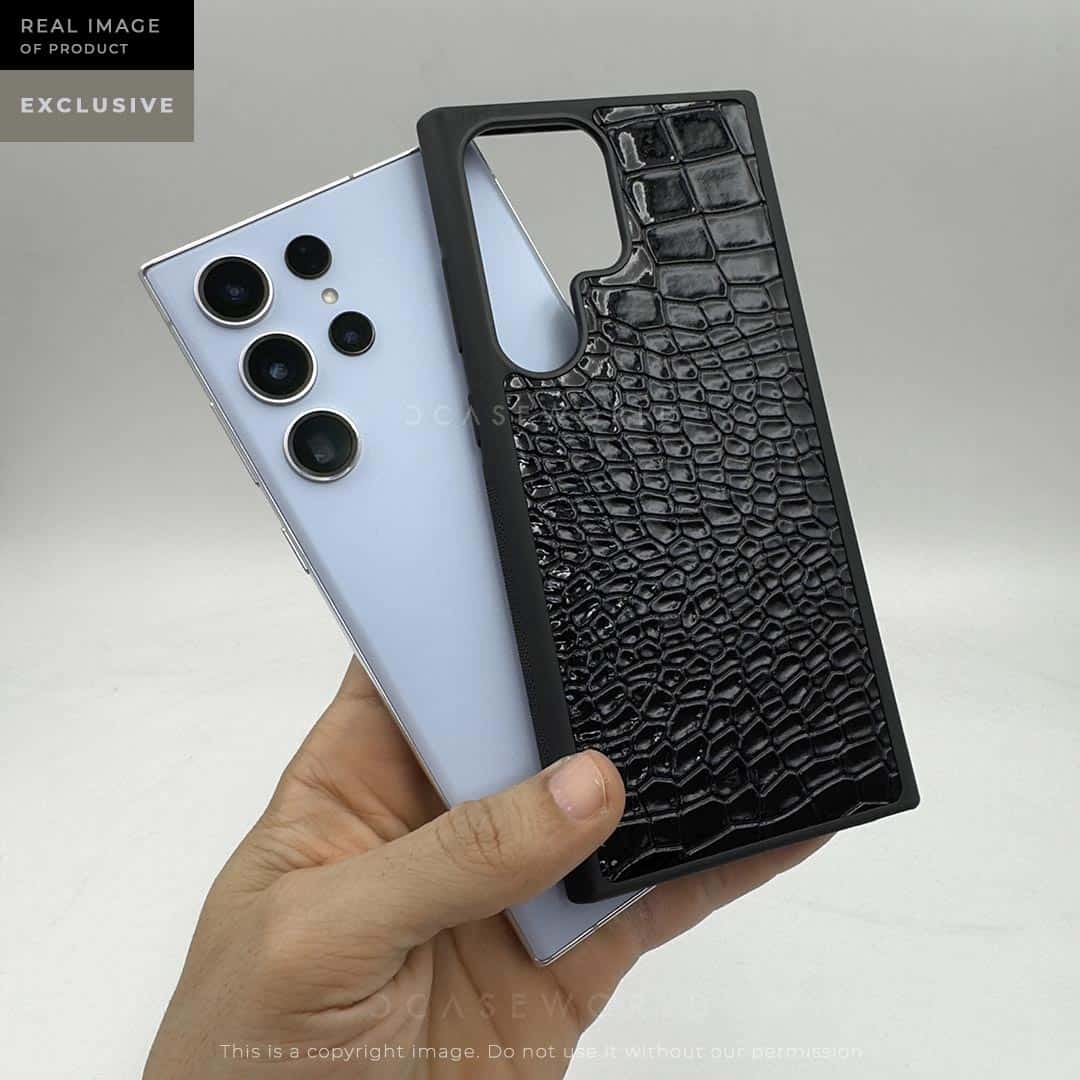 Luxury Croco Patent Leather Case