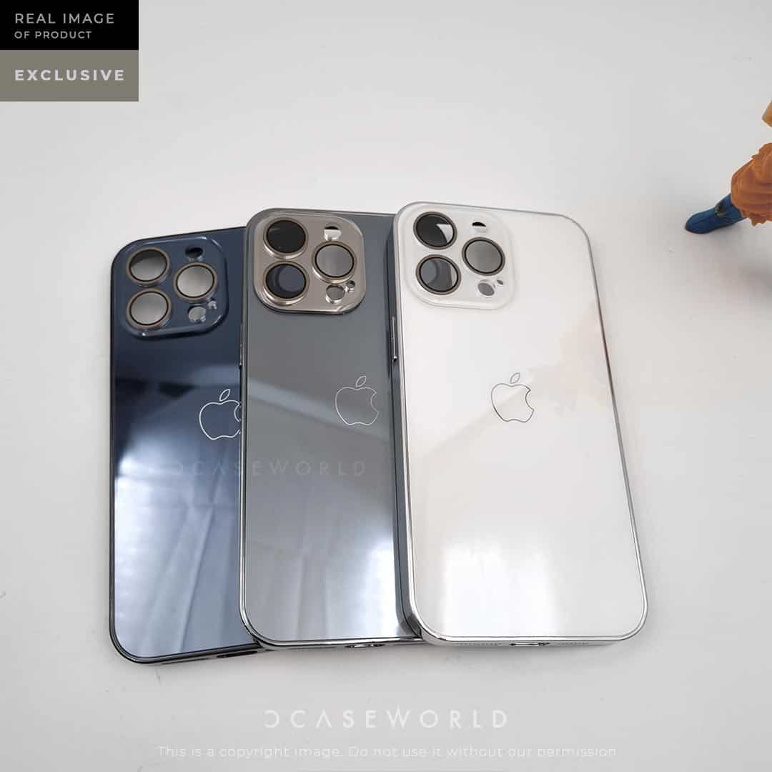 Glossy Glass Back with Camera Protection