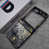 Santa Barbara Serpente Luxe Leather Case for Samsung Galaxy Z Flip