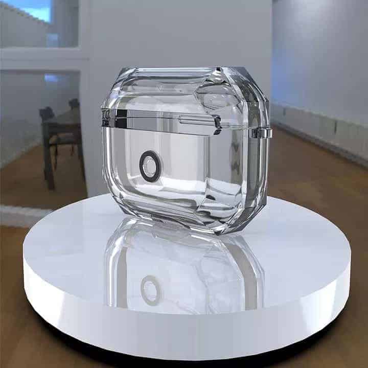 Diamond Cut Transparent AirPods Pro Case