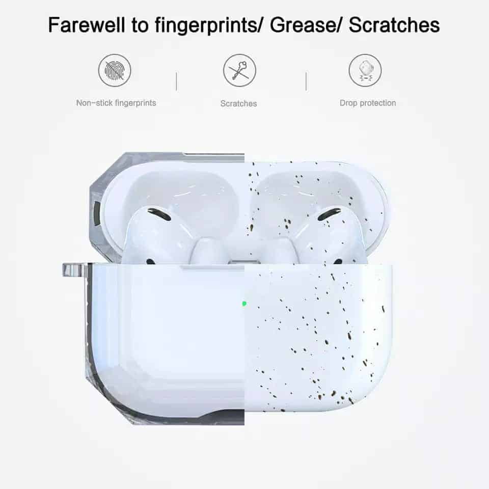 Diamond Cut Transparent AirPods Pro Case