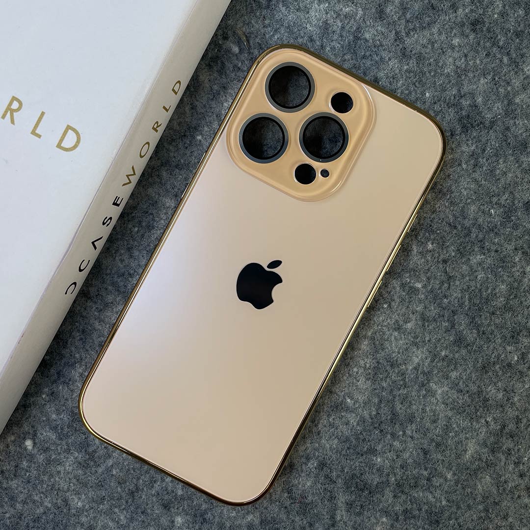 Elegant Matte Chrome Plated Lens Protection Case