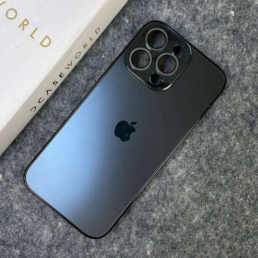 Elegant Matte Chrome Plated Lens Protection Case