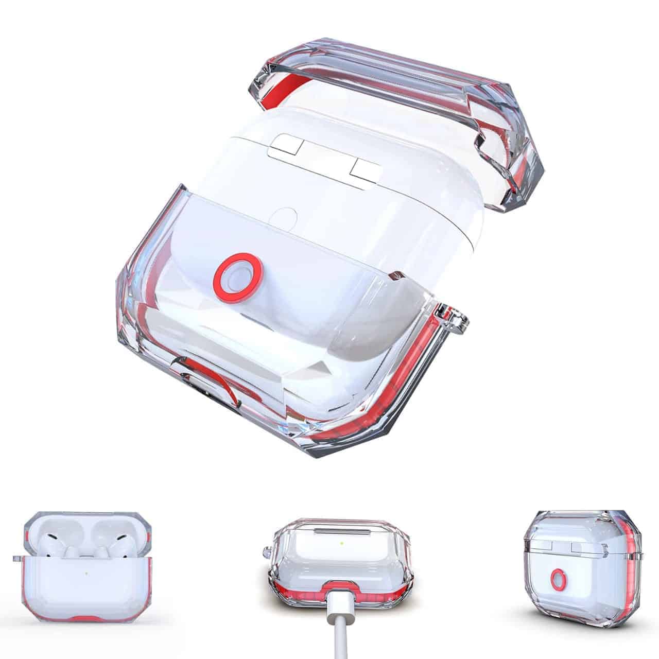 Diamond Cut Transparent AirPods Pro Case