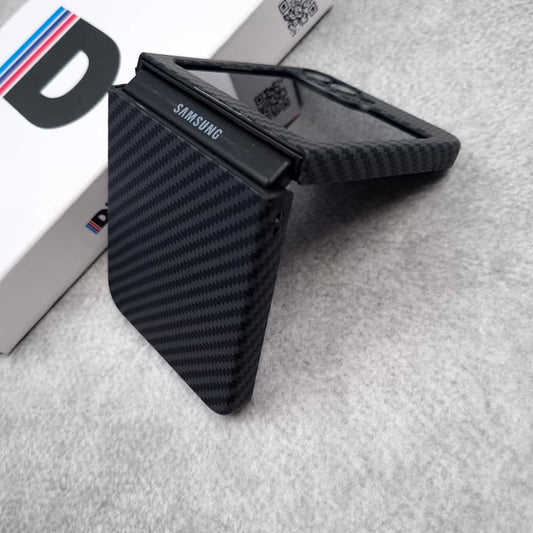 Premium Ultra Thin Carbon Fiber Pattern Case for Samsung Galaxy Z Flip 6