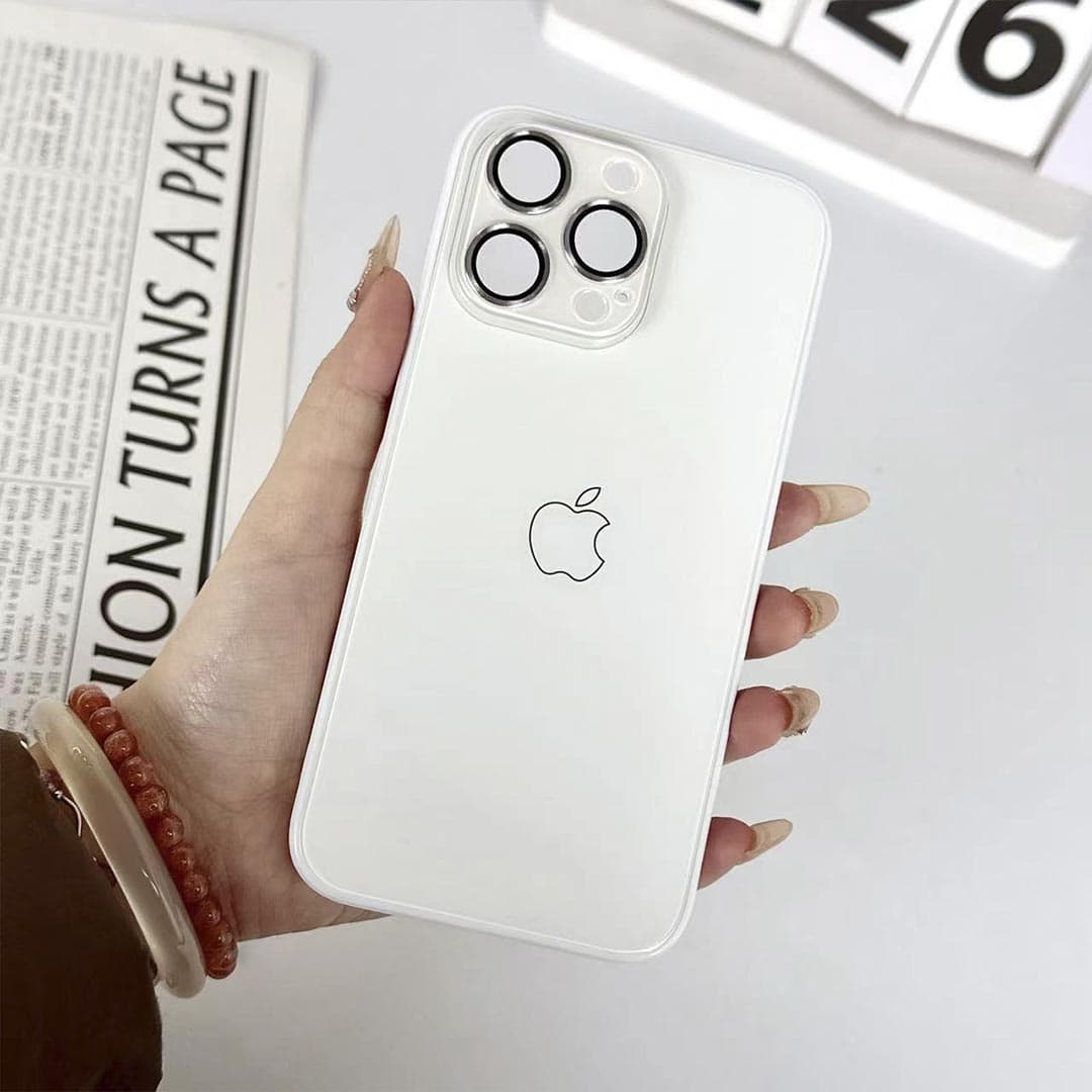 Glossy Glass Back with Camera Protection