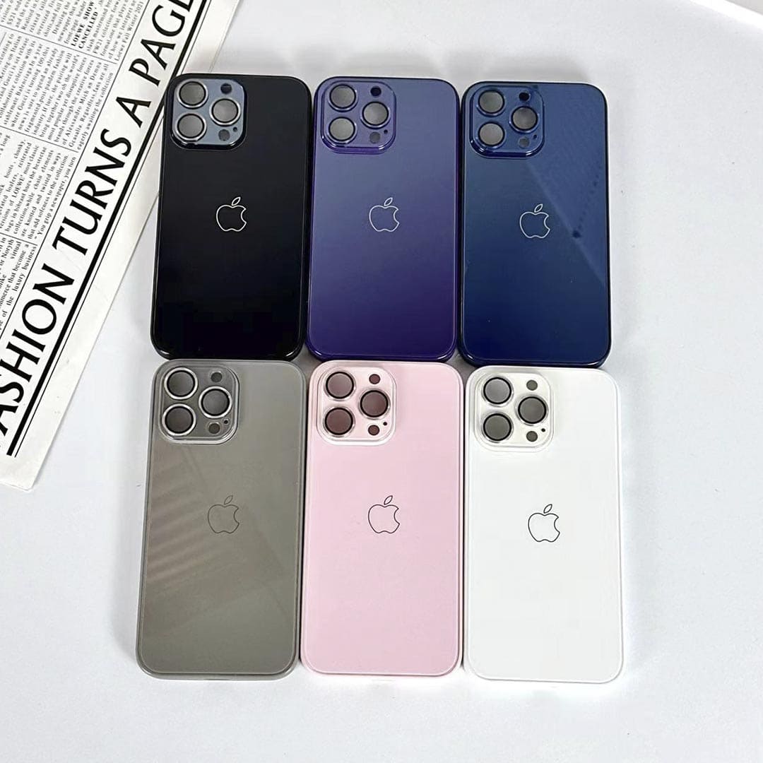 Glossy Glass Back with Camera Protection