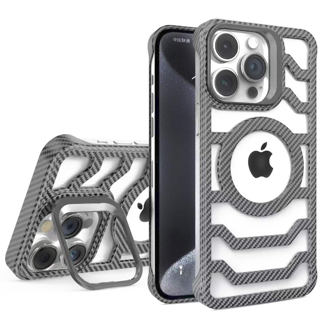 Bezel Less Carbon Fiber Magnetic Bracket Case