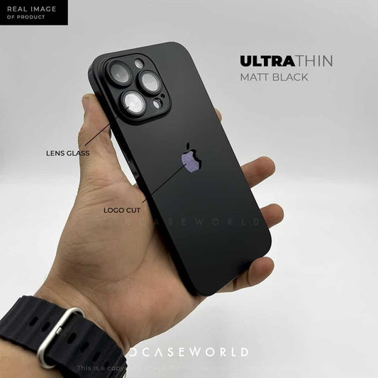 Ultra Slim Logo Cut with Camera Lens Protection Case