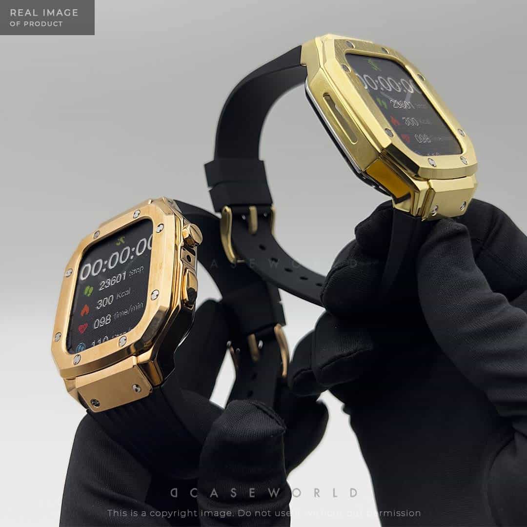 Luxury Stainless Steel Case with Silicon Strap (44-45MM)