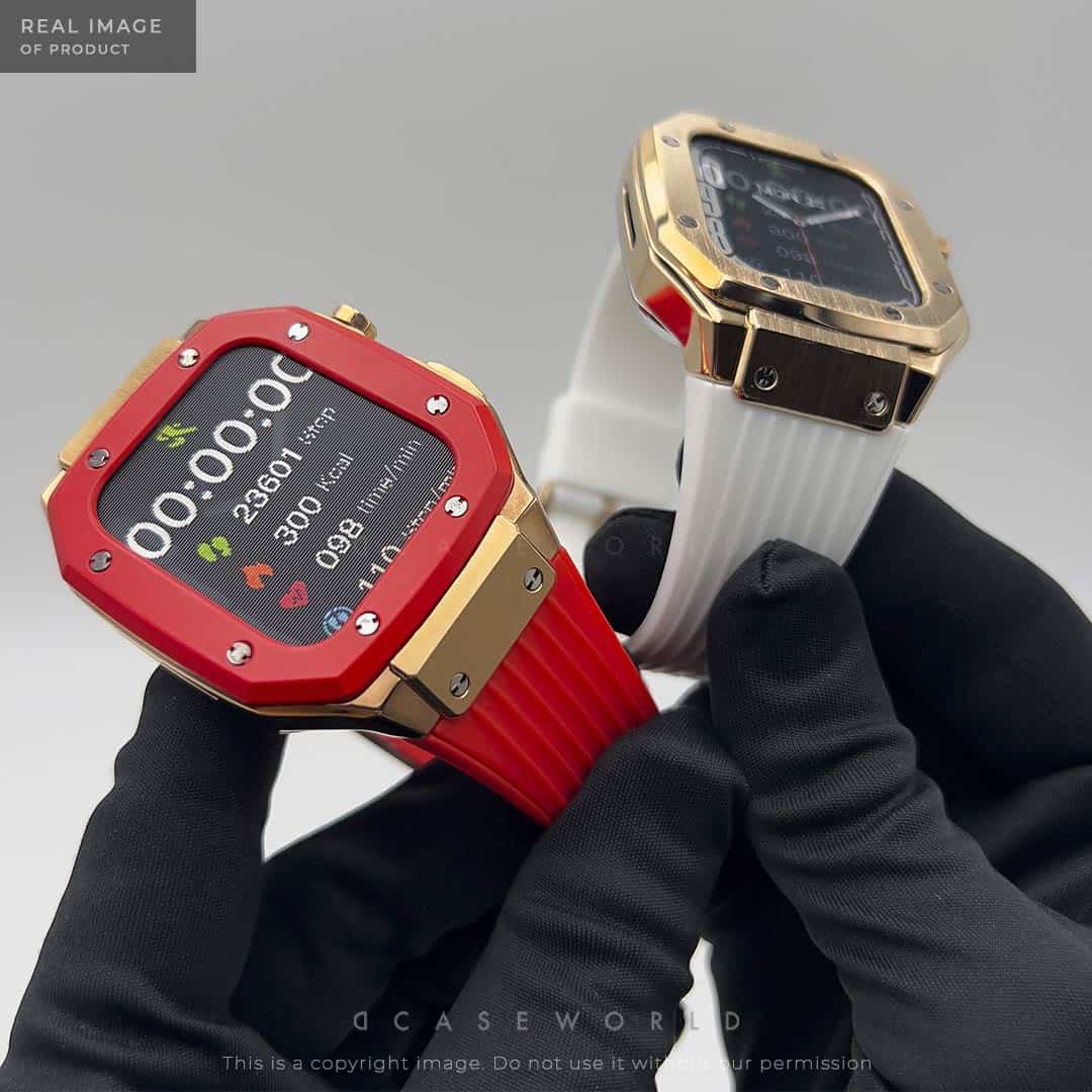 Luxury Stainless Steel Case with Silicon Strap (44-45MM)