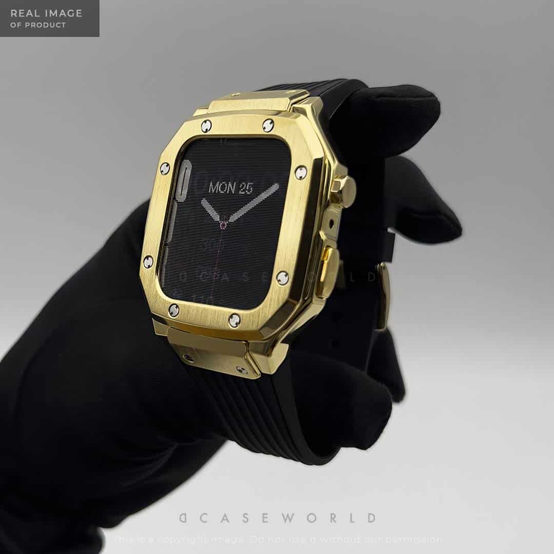 Luxury Stainless Steel Case with Silicon Strap (44-45MM)