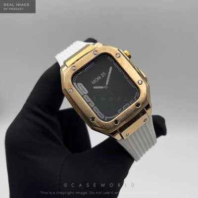 Luxury Stainless Steel Case with Silicon Strap (44-45MM)
