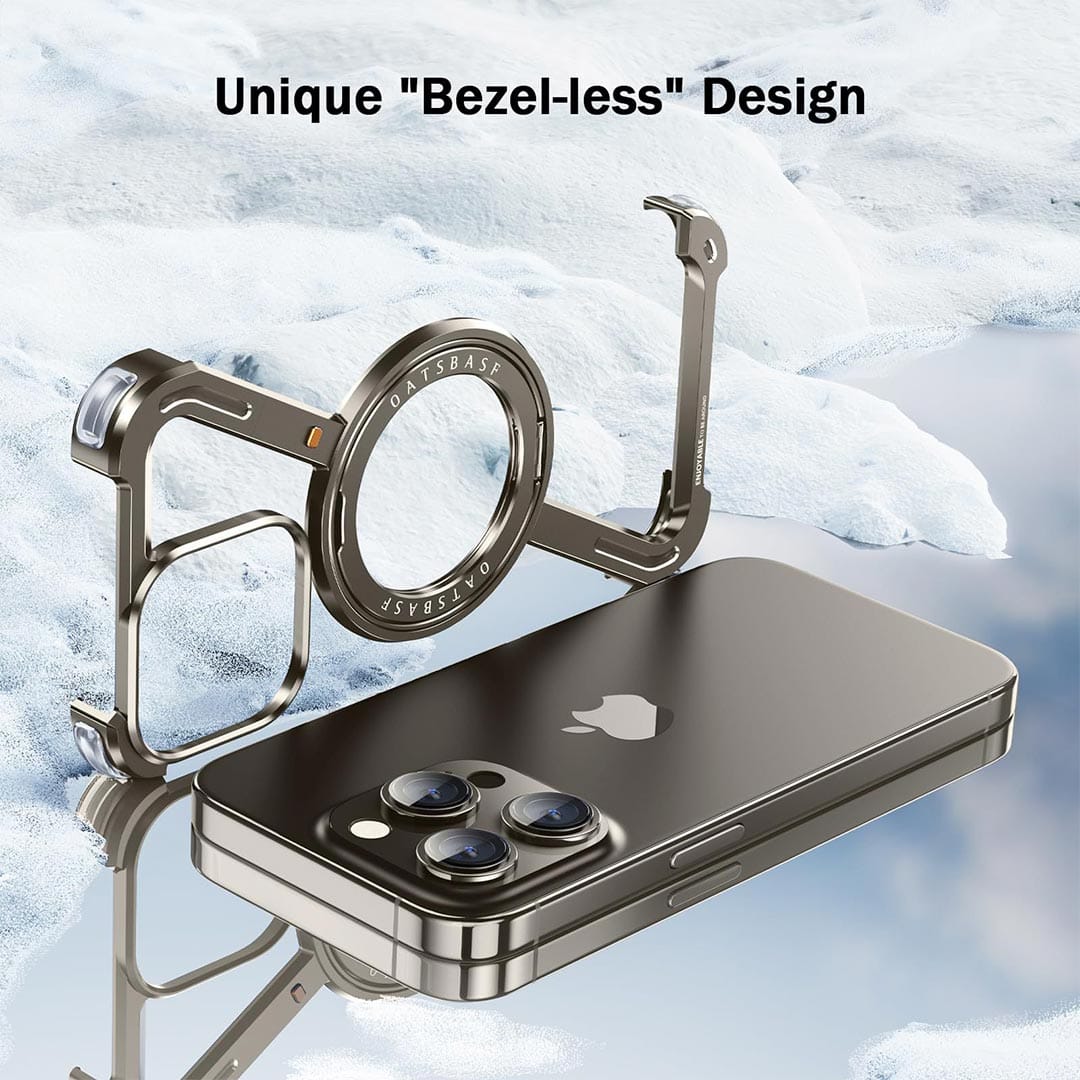 Z Rotating MagSafe Metal Rimless Case