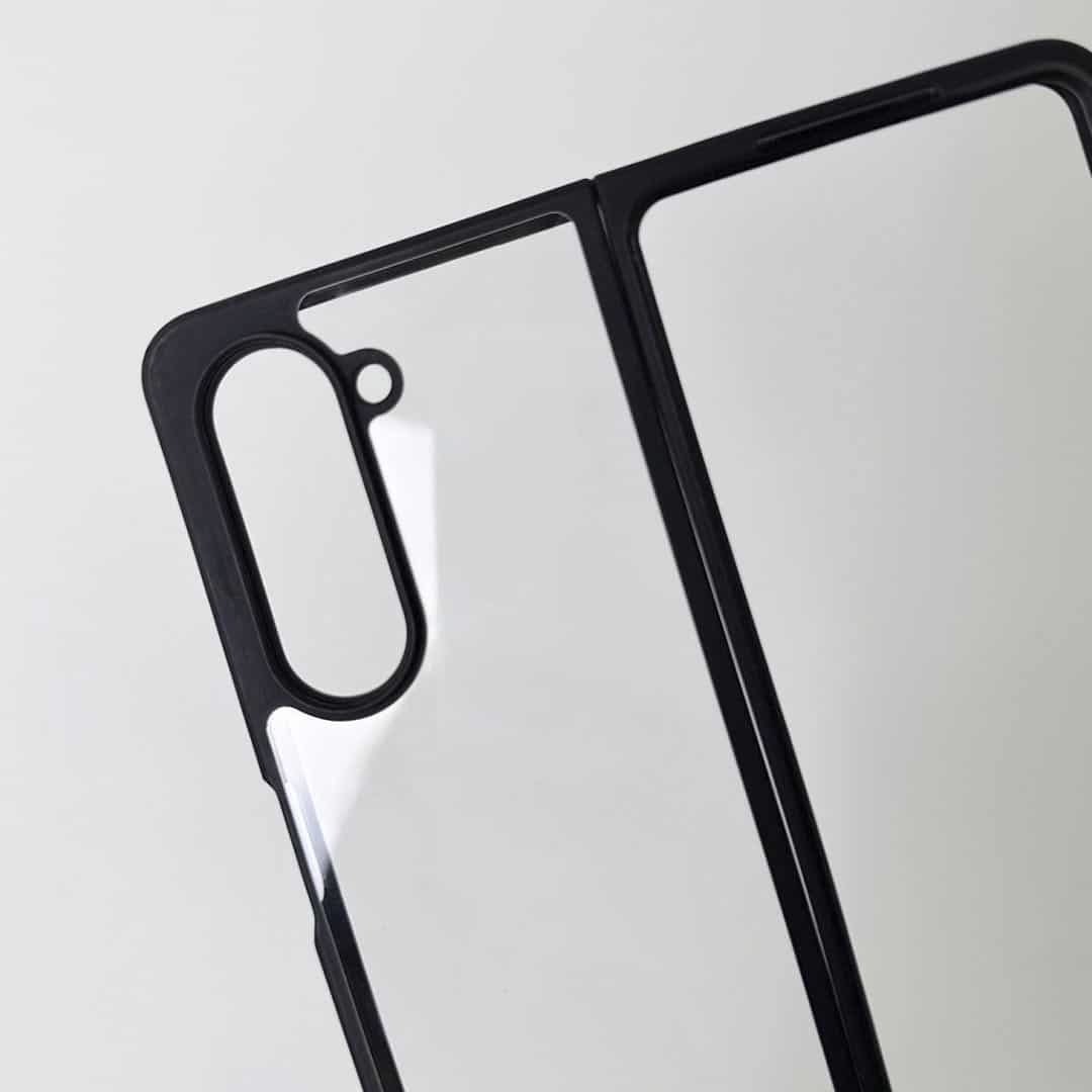 Samsung Galaxy Z Fold 6 Clear TPU + Transparent PC Phone Case(Black)