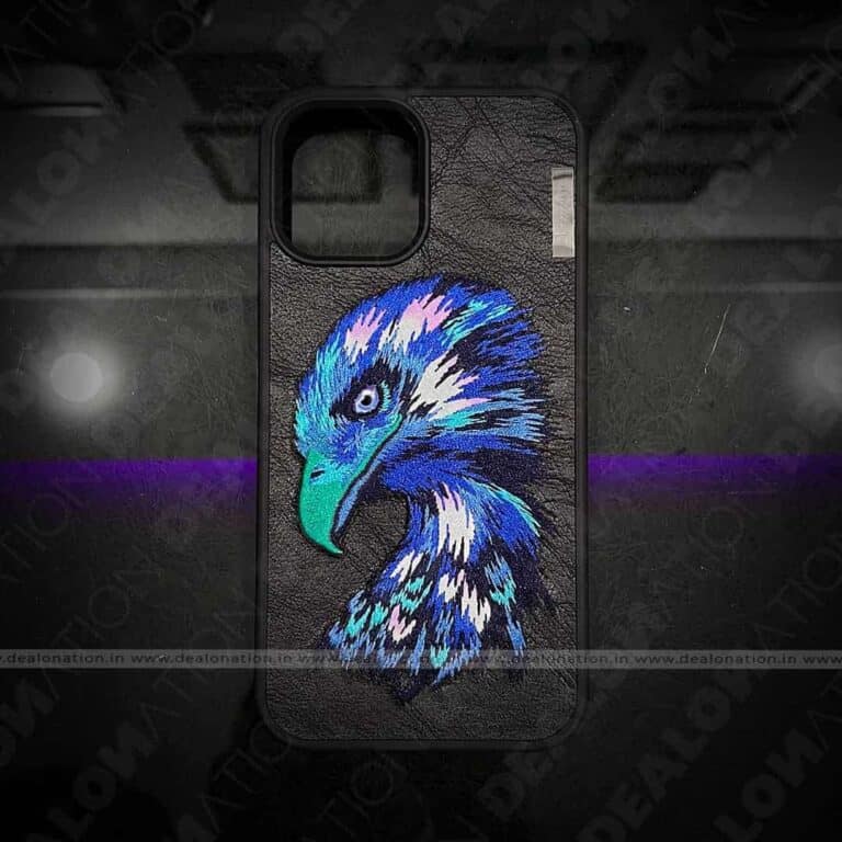 NIMMY 3D Embroidery Shell Leather Case