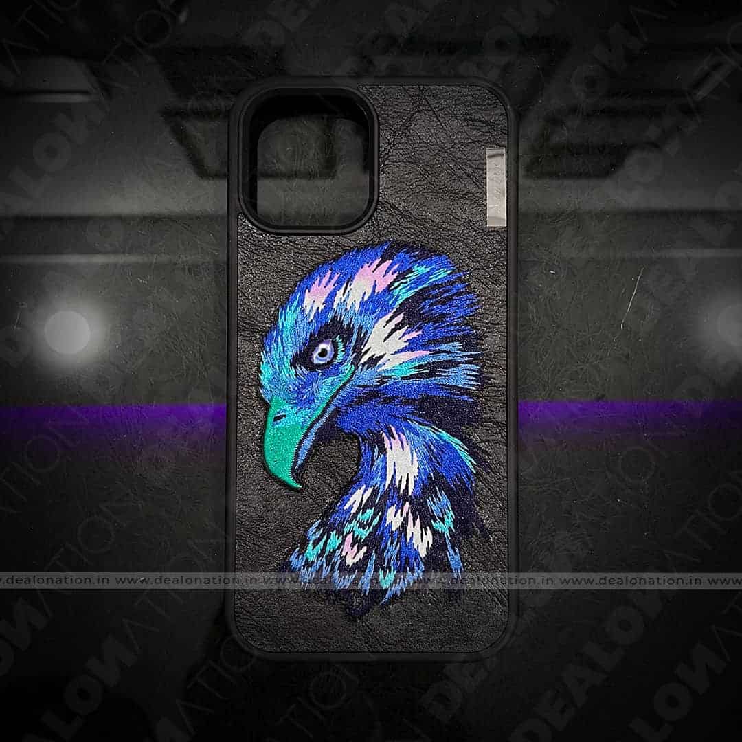 NIMMY 3D Embroidery Shell Leather Case