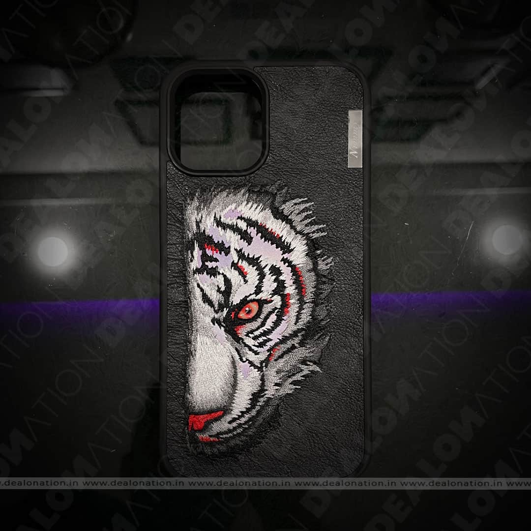 NIMMY 3D Embroidery Shell Leather Case