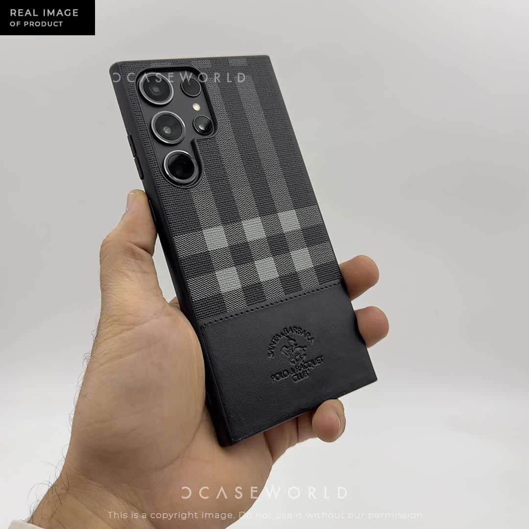 Polo PLAID by SANTA BARBARA Premium Leather Case