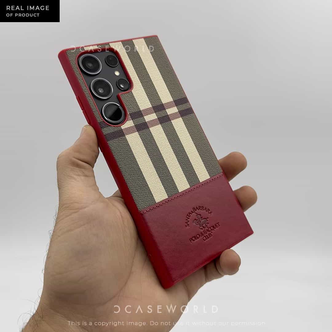 Polo PLAID by SANTA BARBARA Premium Leather Case