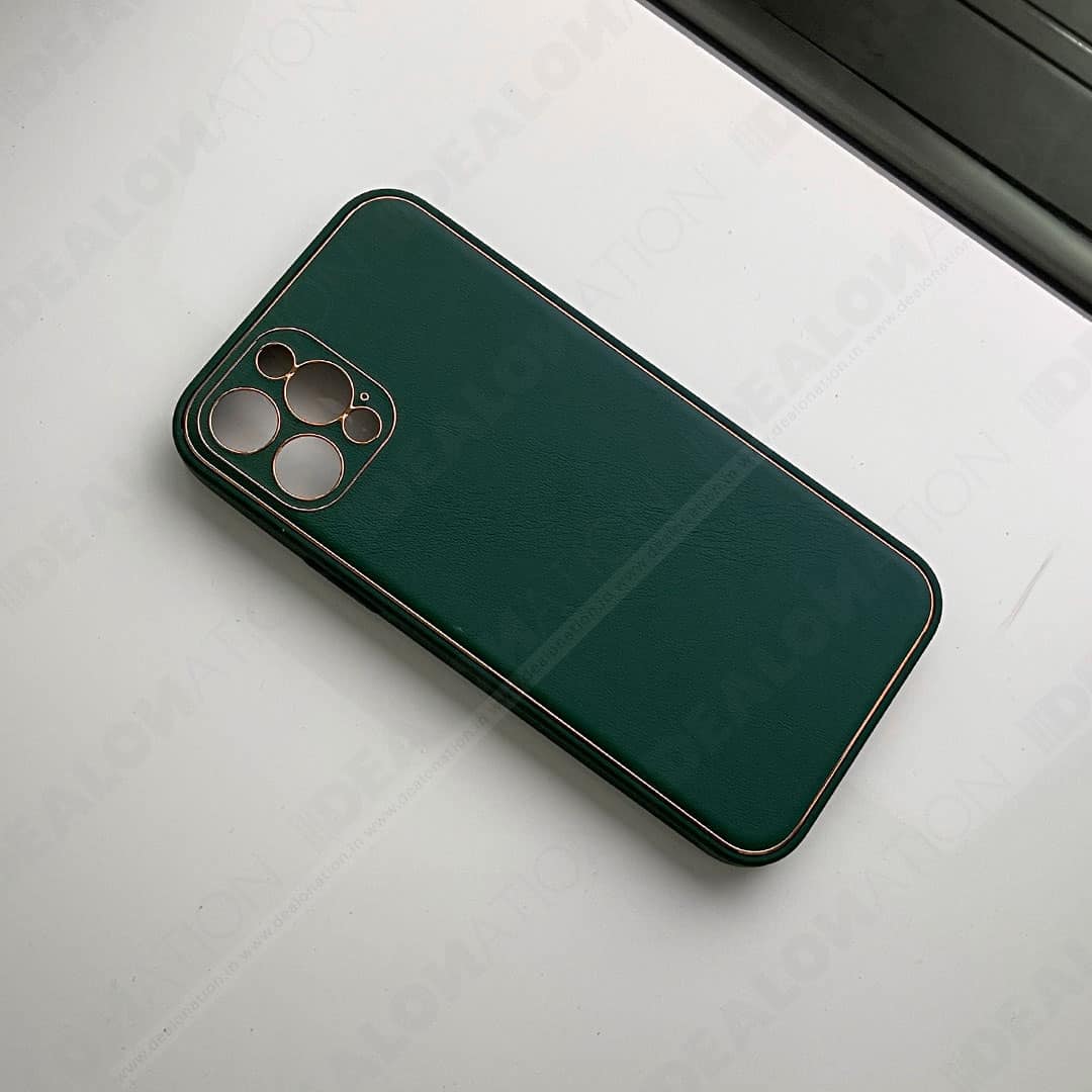 Premium Leather TPU Case with Camera Protection