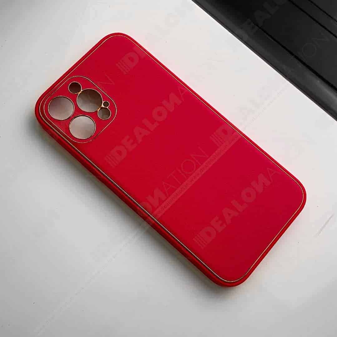 Premium Leather TPU Case with Camera Protection