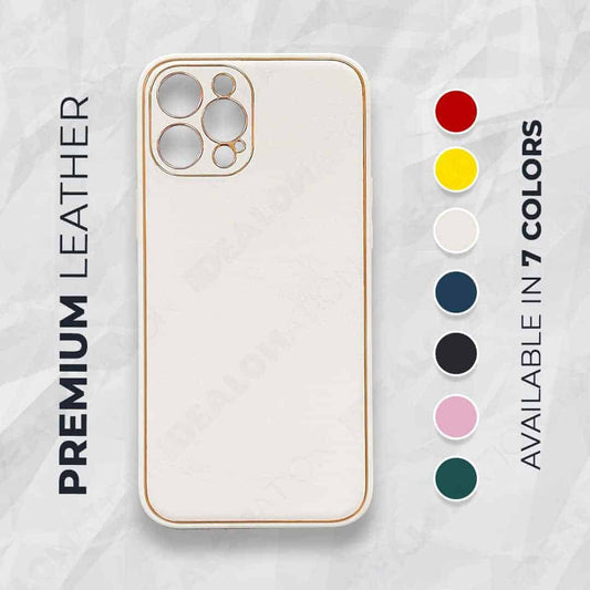 Premium Leather TPU Case with Camera Protection