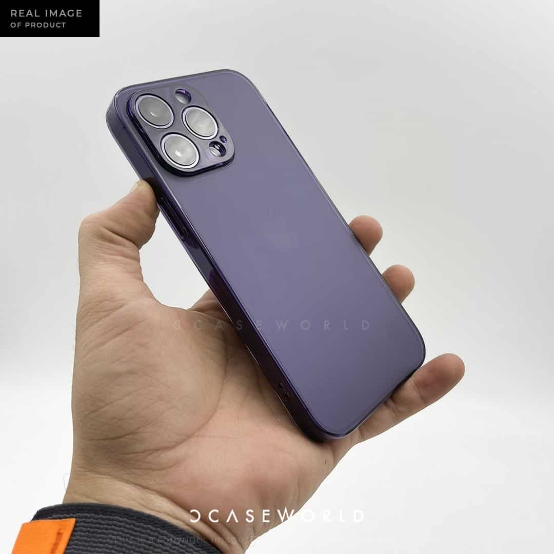 Purple Smooth Matte Case with Shiny Sides