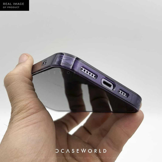 Purple Smooth Matte Case with Shiny Sides