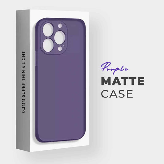 Purple Smooth Matte Case with Shiny Sides